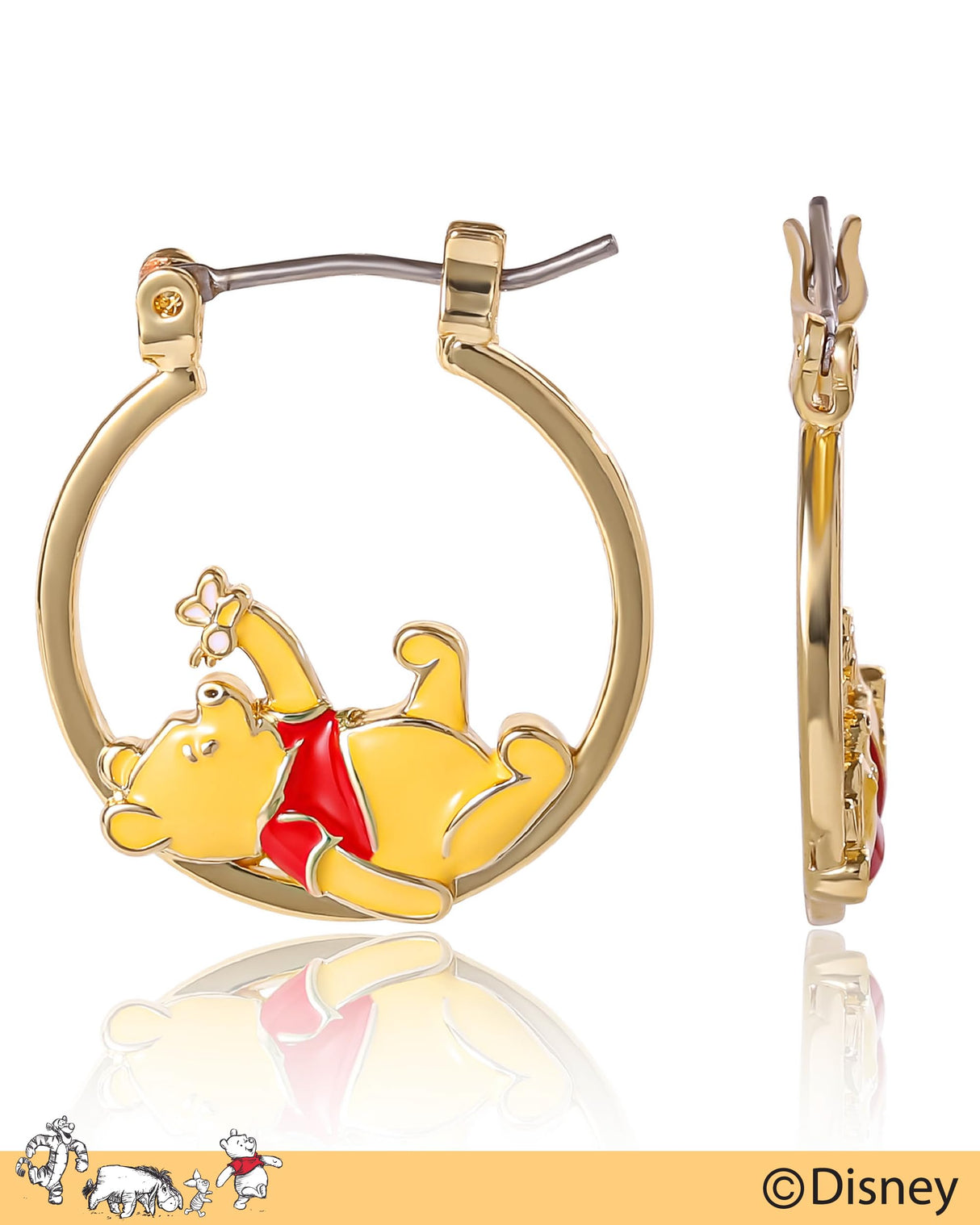 Disney Winnie-the-Pooh Hoop Earrings for Women Official License
