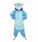 Wishliker Kids Animal Onesie Pajamas Halloween Cosplay Sully Costume One Piece Christmas Girls Boys Party Wear