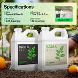 VIVOSUN Liquid Nutrients Base A & B Bundle, Set of 32oz