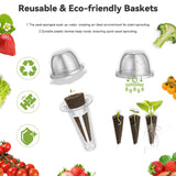 inbloom 12-Pod Pepper Seed Pod Kit for AeroGarden, iDOO, Ahopegarden Hydroponic Growing System, Include Cucumber, Red&Golden Tomato, Red Chili Pepper, Green&Yellow Pepper, Purple Pepper, 400+ Seeds