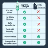 Sunny & Honey Carpet Cleaner Shampoo Solution for Machines, 32floz Mint