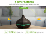 InnoGear 400ml Aromatherapy Essential Oil Diffuser 10 Oils Gift Set, Dark