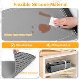Food Warming Mat Large, XXL (42"x15") Electric Food Warmers Mat with Heat Resistant Pad for Countertop, Heat 6 Level Temperature & 6 Hours Timer, Foldable Heating Trays for Buffets Party, Gray