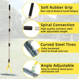 KLDOLLAR Thatch Rake, Dethatcher Rake for Grass to Cleaning Dead Grass