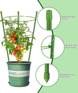 4 Pack Garden Plant Support Tomato Cage, Upgrade 24" Trellis for Climbing Plants, Plant Trellis Kits (24")