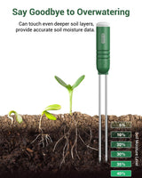 Dr.meter 4-in-1 Soil Moisture Meter 300ft Wireless Soil Tester Sensor