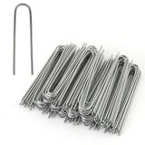MySit 200 Pack 4 Inch Garden Stakes Galvanized Drip Irrigation Stakes