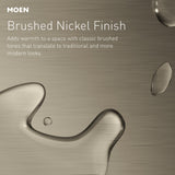 Moen Preston Collection Brushed Nickel 18-Inch Single Bathroom Towel Bar, DN8418BN