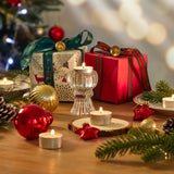 Unscented Tea Lights Candles 200 Pack,6 Hours Long Burning White Tea Candles Bulk,Non-Paraffin, Clean Burn, Smokeless, Palm Tealight Candles for Wedding,Centerpiece,Christmas Lights,Home Dceor