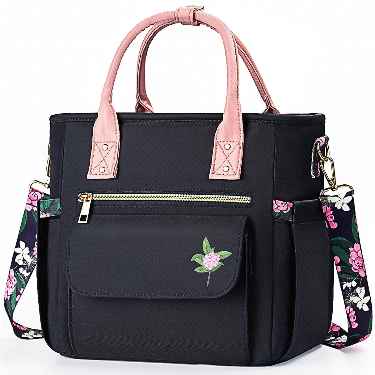 GLORIEROO Deluxe Insulated Lunch Box Bag Women - Leakproof Waterproof Cooler with Multi Pockets Removable Strap for Work Picnic - Teacher Mothers Day Christmas Birthday Gifts