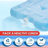 Sport Temp Reusable X-Large Ice Pack (4Pack) Long Lasting - Perfect for Keeping Food Or Beverages Cold, Coolers, Camping, Beach Coolers, Hiking & More, Clear Blue