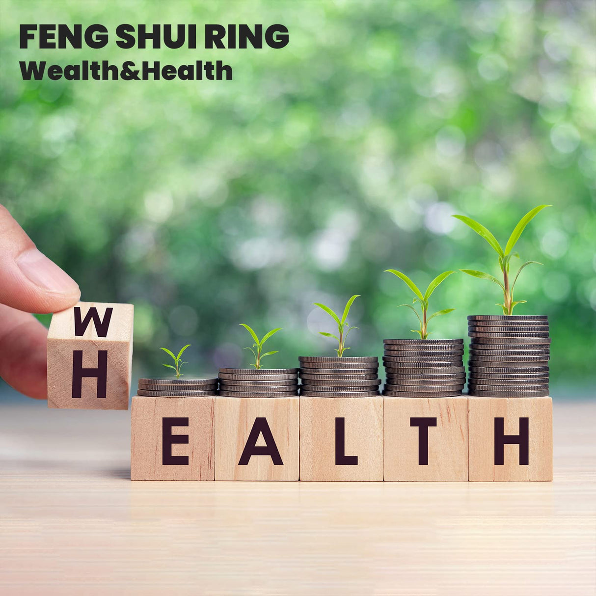 HETICA Feng Shui Pixiu Mantra Amulet Lucky Adjustable Ring