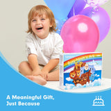 hahaland Noah's Ark Toy Busy Book for Toddlers 1-3 - Baptism Gifts for Boys Girls - Montessori Toys for 1 Year Old, Sensory Early Learning Educational One Year Old Boy Birthday Christmas Toddler Gifts