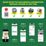 Upgraded QR Code Medical ID Bracelets for Women Medical Alert Bracelet