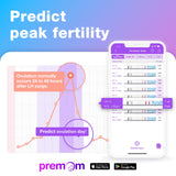 Easy@Home Ovulation Test Strips Powered by Premom Ovulation Predictor APP, FSA Eligible, 40 Ovulation Test and 10 Pregnancy Test Strips, 40LH +10HCG | Package May Vary