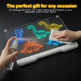 17" LED Drawing Board for Kids, 3 4 5 6 7 8-12+ Year Old Girl Birthday Gift
