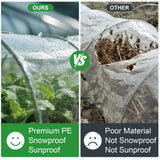 Greenhouse Plastic Sheeting 12 x 25ft - 6 Mil Clear Polyethylene Film, UV Resistant & Anti-Drip Heavy Duty Plastic Cover - Multi-Purpose Clear Tarp for Garden, Agriculture, and Construction (5-Layer)