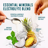 FlavCity Pineapple Coconut Electrolytes Powder Packets - 28 Hydration Packets - No Added Sugar - Hydration Powder with Real Fruit & Unrefined Sea Salt - Keto & Gluten-Free (28 Stick Packs)