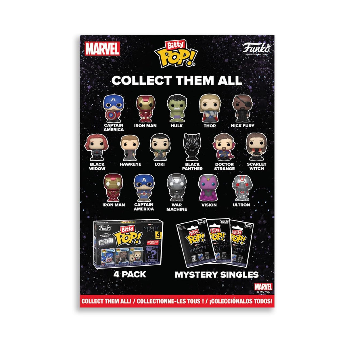 Funko Pop! Bitty Countdown Calendar: Marvel Comics - 24 Days of Surprises - Collectible Vinyl Mini Figures - Mystery Box - Gift Idea - Holiday Present for Kids - Christmas or Birthday Countdown