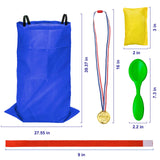 Potato Sack Race Bags - Sack Race Bags for Adults and Kids, Bean Bag Toss Game, 3 Legged Relay Race, Egg Spoon Game, Carnival Outdoor Lawn Game for Easter, Halloween, Christmas, Birthday Party