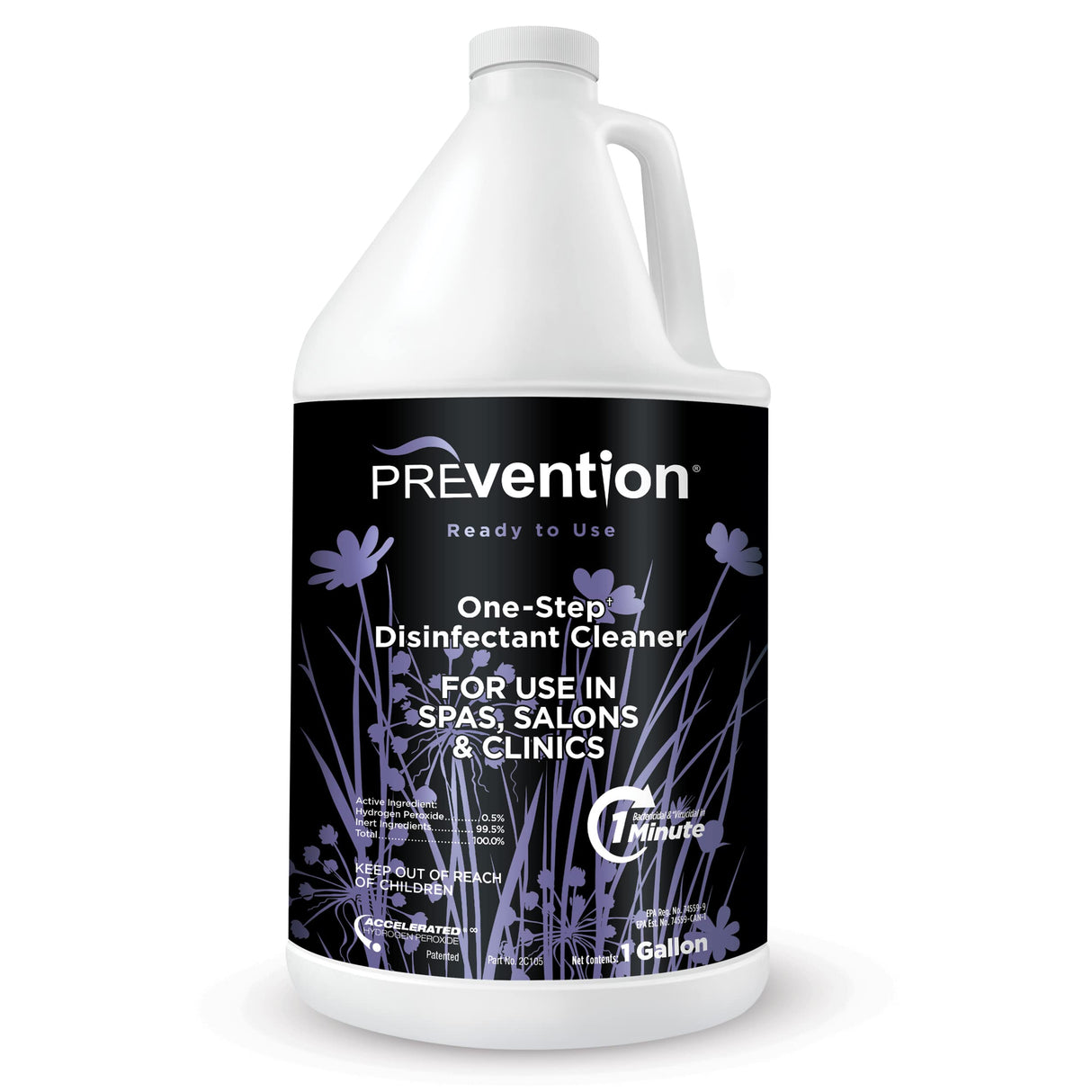 Prevention Ready-To-Use Disinfectant Cleaner – Surface Disinfecting & Cleaning Solution for Salons, Spas, Clinics – Hospital Grade, Gallon Refill – 1 Gallon (1 Pack)