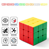 Giant Magic Cube, 18CM Big 3x3 Speed Cube Color-Matching 3D Sensory Puzzle Box Super Large Birthday Christmas Stocking Stuffers Gift for Kids Adults Fidget Toy Brain Teasers Cubing Classroom Speed Toy