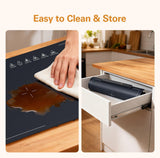 Zarler Warming Mat for Food with Insulated Cover, Food Warming Mat with 7 Temperature Modes and 6 Timer Settings, Electric Warming Tray Surface Heating, Foldable Warming Trays for Buffets Christmas