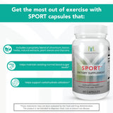 Mannatech Sport Supports Energy, Production & Recovery. During & After Workout Vitamins Formulated with Boron, Chromium & Natural Herbs 60 Capsules