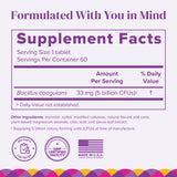 BariMelts Probiotic, 5 Billion CFU, 60 Fast-Dissolving Tablets (2-Month Supply), Sugar-Free Probiotics for Women, Support Gut Health After Bariatric Surgery, Natural Cherry Flavor