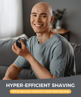 Head Shavers for Bald Men，Newly Designed Magnetic 6D Electric Razor, IPX8 Waterproof Dry/Wet, 10000 RPM High Speed Motor for Fast Shaving, USB-C Cable and Storage Bag for Home & Travel
