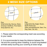 BSTPCOO 2.4" Mesh Nylon Bird Netting 50'x50', Poultry Netting, Chicken Net