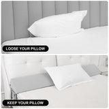 Rormcheny King Bed Wedge Pillow Headboard Gap,Wedge Pillow Headboard/Bed Gap Filler,Fill The Gap (0-8") (Gray, 76"x10"x6")