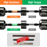 GRENPRO Impact Screwdriver Bits Set, 35Pcs 2” Allen Wrench Drill Bit Set (Metric & SAE)/Trox, Premium S2 Steel Magnetic 1/4" Hex-Shank Bit Set,CNC Machined, Automotive Mechanic Home Repair