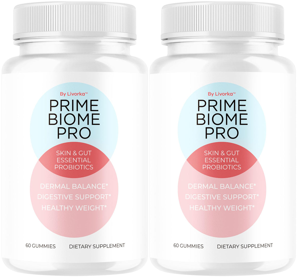 (2 Pack) Prime Biome Pro Gummies - Prime Biome Gummies Pro for Skin & Gut Support, Primebiome Pro Reviews - Supplement Gummy All Natural Vitamin Advanced Formula, 120 Gummies for 2 Months