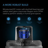 AC Infinity CLOUDRAY S4, Ultra-Compact Grow Tent Clip Fan 4”, Precision 10 Dynamic Wind Speeds, 10-Level Oscillation, Weatherproof IP-54, Specialized High-Velocity Circulation for Small Grow Spaces
