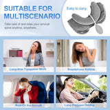 WellSync Inflatable & Adjustable Neck Traction Device with Neck Brace,Portable Cervical Traction Device for Instant Neck Pain Relief,Perfect for Home,Office,and Travel(Gray)