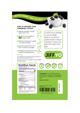 JiffYO Creamy Tangy Easy Homemade Yogurt Starter, 5 Packets, each Packet Makes 1 Gal (4 quarts) of Delicious Homemade Yogurt. No Preservaties or Sweeteners.