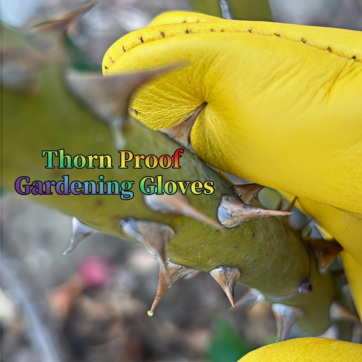wfkwcxw Long Gardening Gloves, Yellow, Small