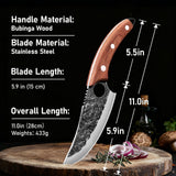 Birthday Gifts for Men Dad Husband - Chef Knife, Kitchen Knife for Cooking, Unique Gifts for Men Boyfriend Him, Hand Forged High Carbon Steel Knife for Home Outdoor BBQ Camping Christmas, 6 Inch