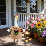 Joyxzacp Explorer Porch Goose Outfits– Bird Watching Safari Adventure Costume with Hat, Binoculars, Butterfly & Birds – 23" Lawn Porch Goose Clothes for Spring Summer Patio Yard Garden Decor (Safari)