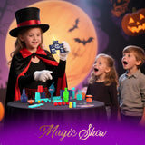 Nicella Magic Kit - 208+Magic Tricks for Kids Age 6-8, Magic Set with Manual and Video for Beginners and Kids, Christmas Halloween Birthday Gifts Toys for Ages 6 7 8 9 10 11 12 Years Old Boys Girls