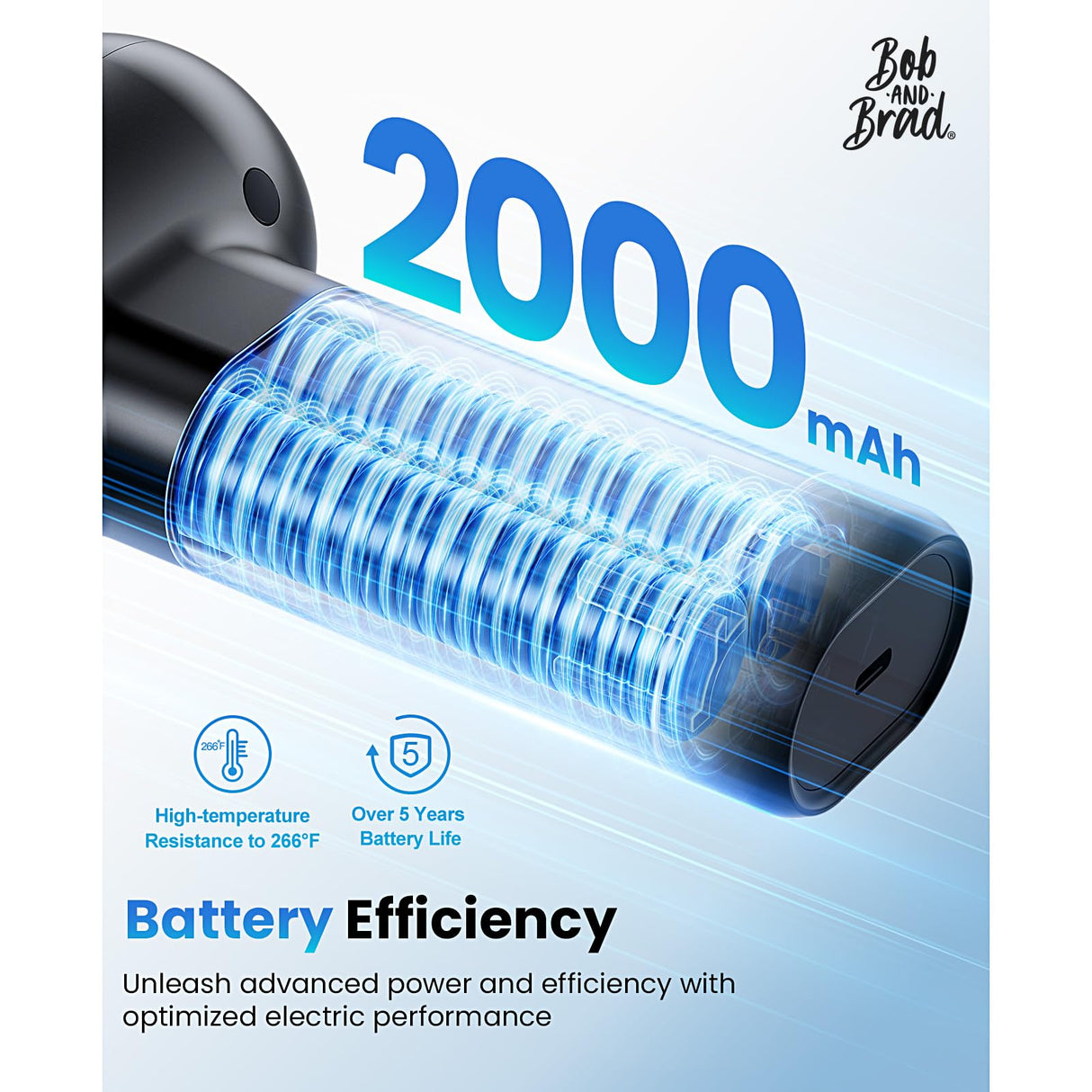 BOB AND BRAD C2 Max Massage Gun with Metal Head, Massager Gun Deep Tissue, Electric Back Massagers for Professional Athletes Home Gym, Muscle Massage Gun, FSA and HSA Eligible