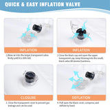 LOKFEHRE Large Portable Inflatable Hair Washing Basin for Bedridden - Wash Hair in Bed with Inflatable Shampoo Bowl.For Elderly,Disabled,Injured,Ideal Inflatable Sink for Locs Detox (Pure white)