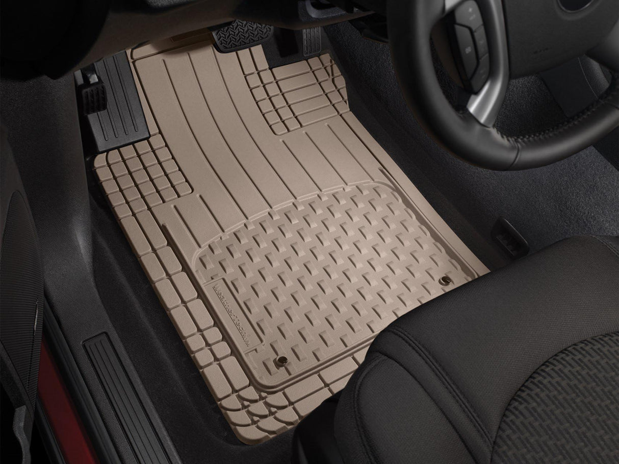 WeatherTech Semi Universal All Weather and Vehicle Trim to Fit Floor Mats - 4-Piece Set Black