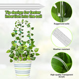 Vokvaktak 6 Pack U-Shape Acrylic Plant Trellis for Indoor Climbing Plants, 16 Inch Small Plant Trellis, Potted Plant Climber Support for Pothos, Vine Ivy, Houseplant