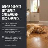 Grandpa Gus's Rodent Repellent Spray, Natural Peppermint Oil, 16 Fl Oz