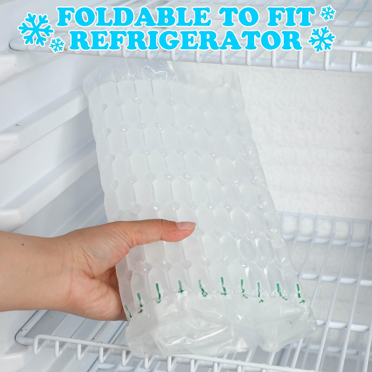 Reallnaive 4 Pack Reusable Freezable Ice Mat Sheets for Coolers Flexible Ice Packs for Food Trays, Cheese Boards, Deli Meats, Veggie Plates, Sushi, Party Platters (Clear)