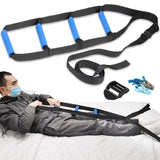 Bed Ladder Assist,Pull up Helper and Sit up Helper 4 Handle Grips,Bed Rail Assistance Devices Adjustable Length Bed Lift for Most Beds Mobility Aid for Elderly, Handicapped,Injured (160 INCHES)