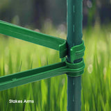 Adjustable Plant Trellis Connectors, Plastic Garden Stakes Clips for 0.78 inch Diameter Poles Connecting Joints for Tomato Cage Cucumber Teepee Climbing Plants Frame