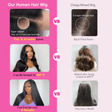 CUTE BEIN 250% Density 30 Inch 13x6 Lace Front Wigs Human Hair,100% Human Hair, Straight HD Transparent Lace Front Human Hair Wigs for Black Women, Glueless Wigs Human Hair Pre Plucked with Baby Hair